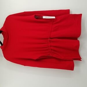 Liz Claiborne Mock Turtleneck Sweatshirt with Drawstring Size:Large